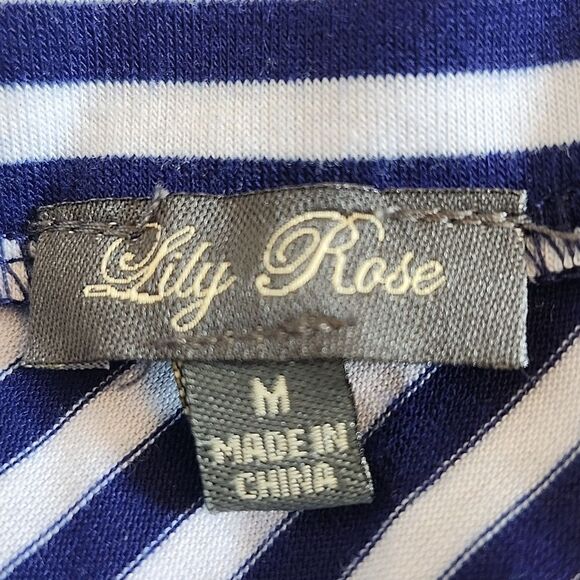 Lily Rose Convertible Maxi Dress/Skirt, Navy & White Stripes, M - Picture 6 of 8
